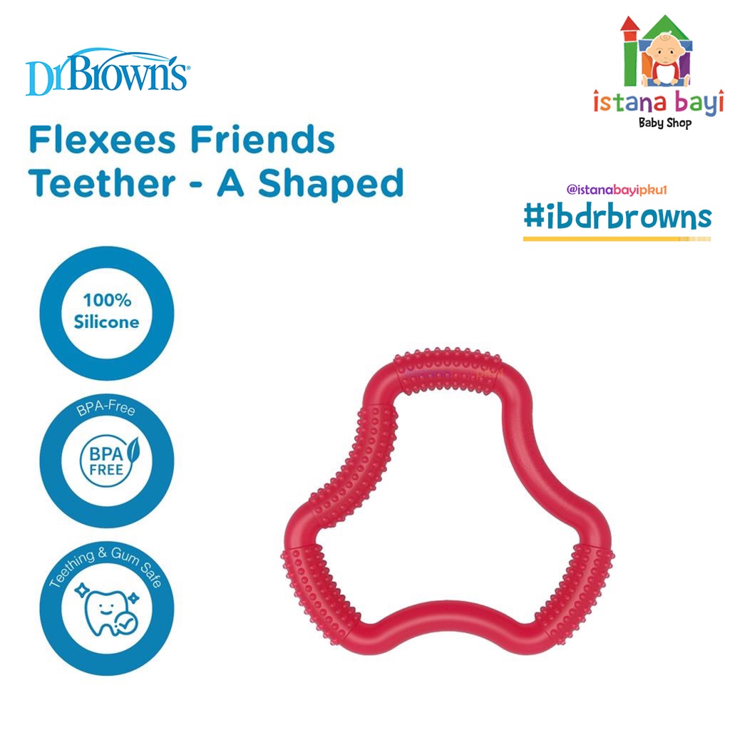 Dr Browns Teether Gigitan bayi Fleexes - Gigitan bayi