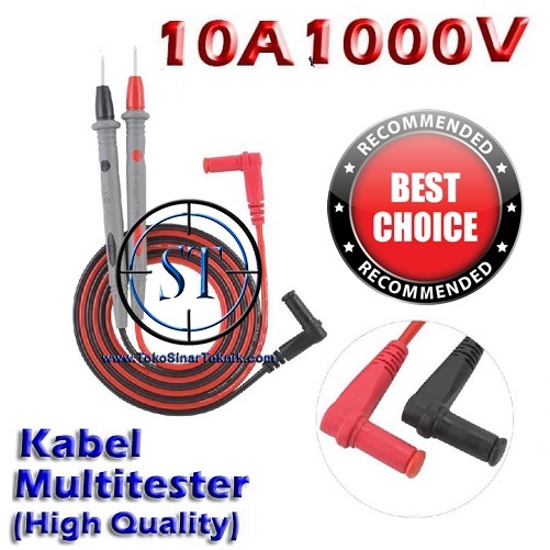 Kabel Multitester Test Lead Probes Avometer Multimeter Tester Tebal