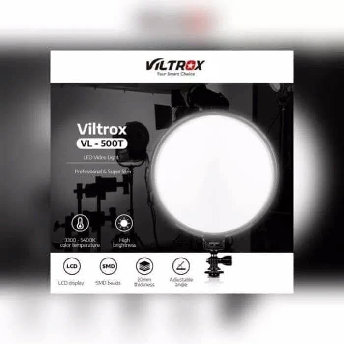 Viltrox VL-500T Round Bicolor LED Light with LCD Display