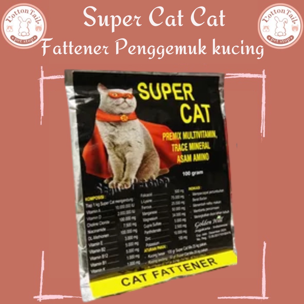 Vitamin Penggemuk Kucing Super Cat - Cat Fattener 100gr