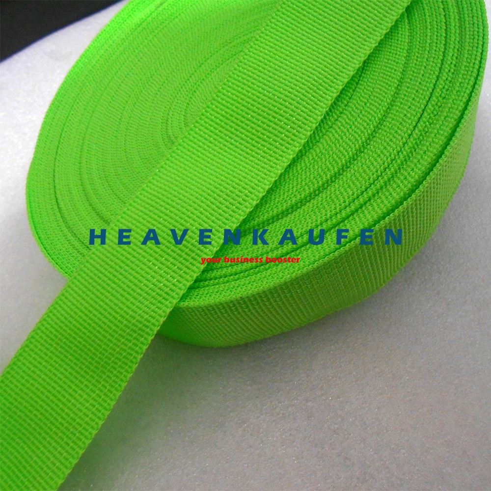 Webbing Tas Lebar 3,8 cm Warna Hijau Pupus / Hijau Muda Harga Per Meter