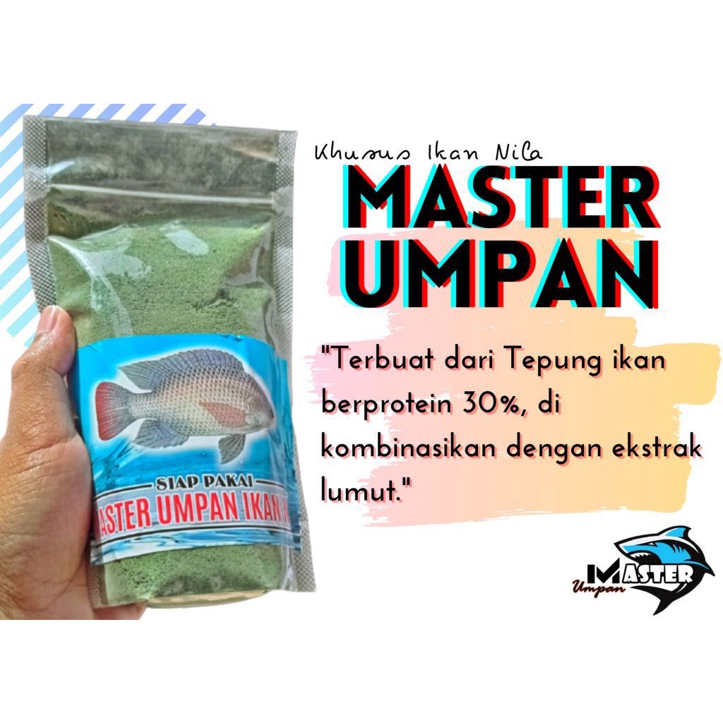 PELET LUMUT RACIKAN IKAN NILA / MUJAER - MASTER UMPAN