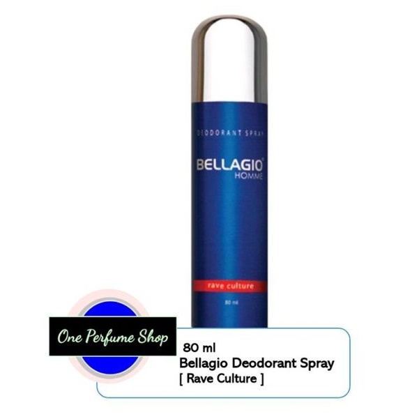 Parfum Bellagio Deo / Belagio Deodorant Spray Rave Culture Merah 80 ml