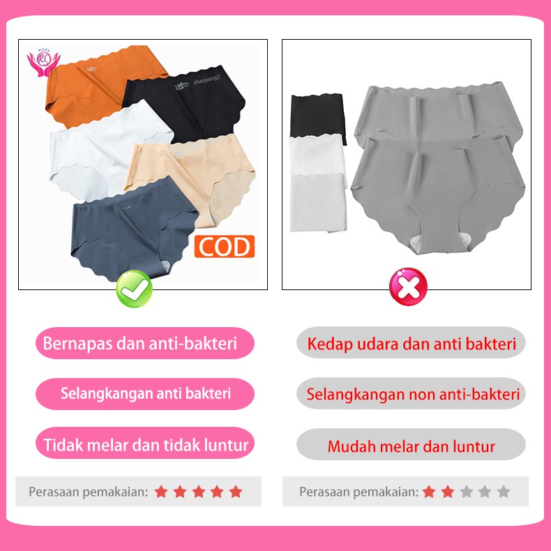 LYDYLY | CELANA DALAM WANITA PREMIUM QUALITY SEAMLESS cd wanita