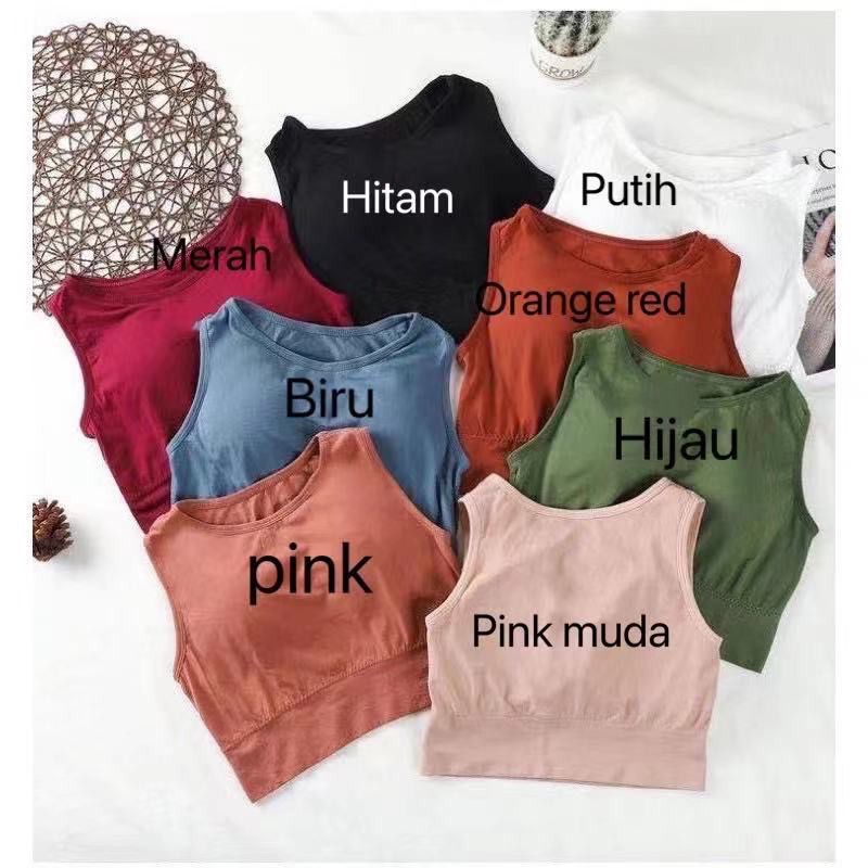 [ LINGERIE MASTER ] - (B-7) Bra Sport Wanita Dengan Tali Strap Dan Bahan Tipis Bergaya Lingerie Sporty Import High Quality-7