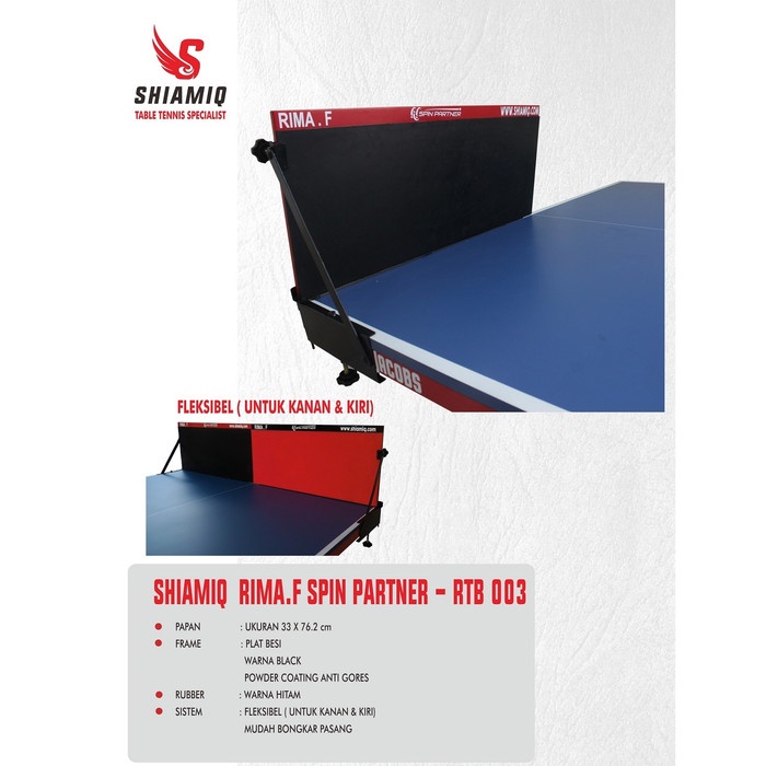 Return board Tenis Meja Spin Partner Shiamiq - Hitam