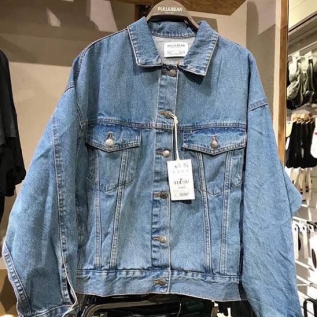 jaket denim pull and bear original