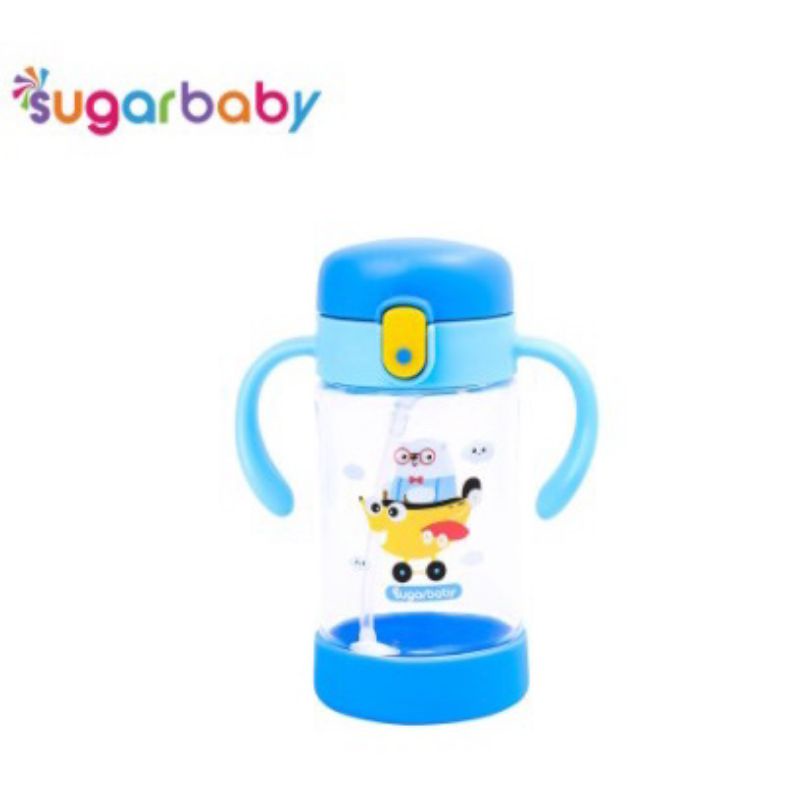 Sugar Baby Tritan Sippy Cup Silicone Base + Dual Straw 350ml