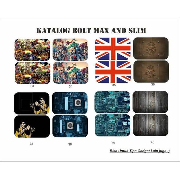 Garskin Bolt Max Bolt Slim Bolt Orion Bolt Vela ,dll