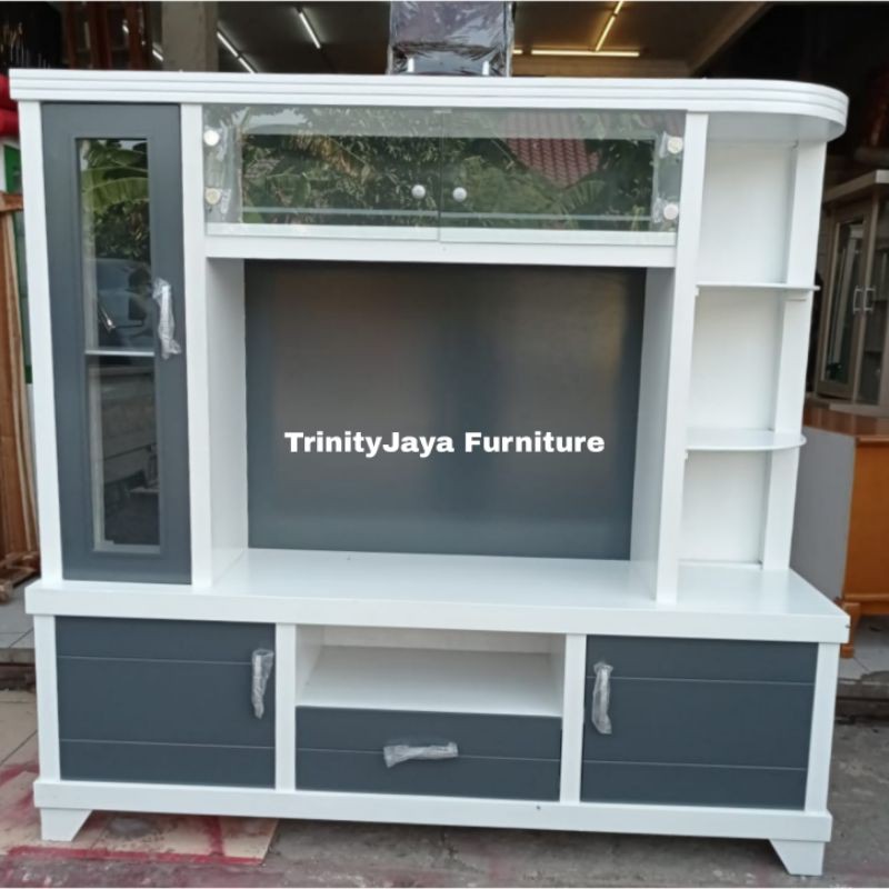 Lemari Tv 42/43 in Bufet Tv Pajangan Tv Kayu