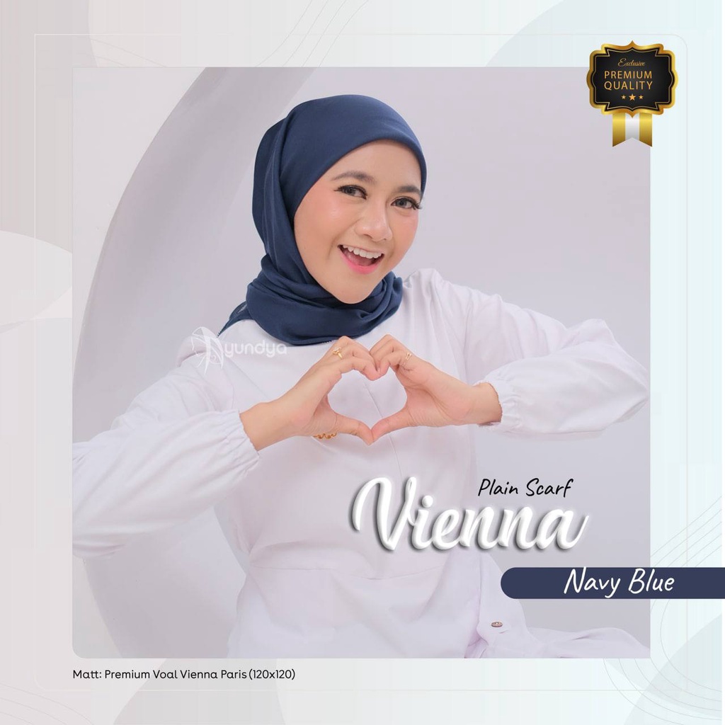 Jilbab Plain Scarf Vienna by Ayundya