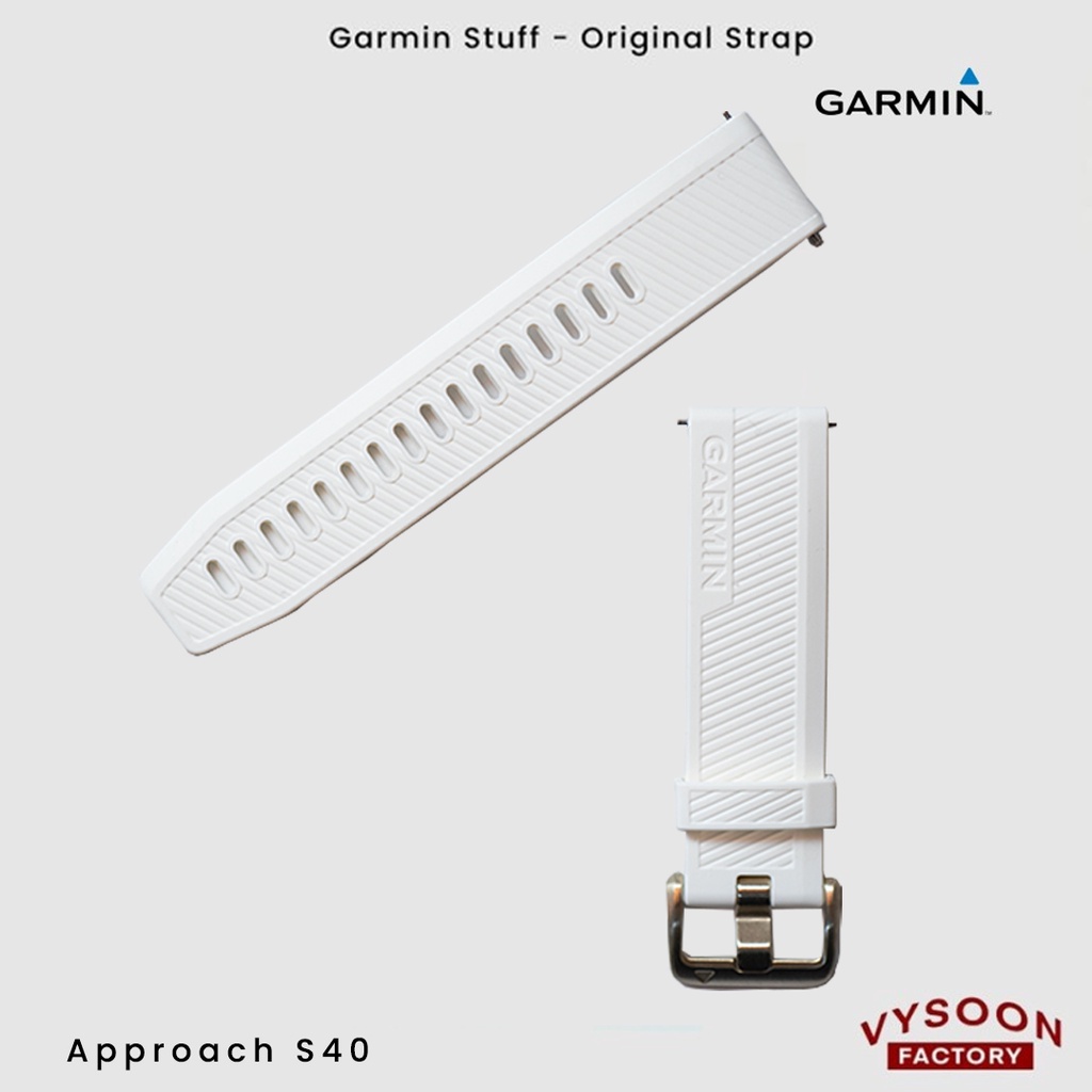 Strap Rubber Tali Jam Smartwatch Garmin Aproach S40 Original - White