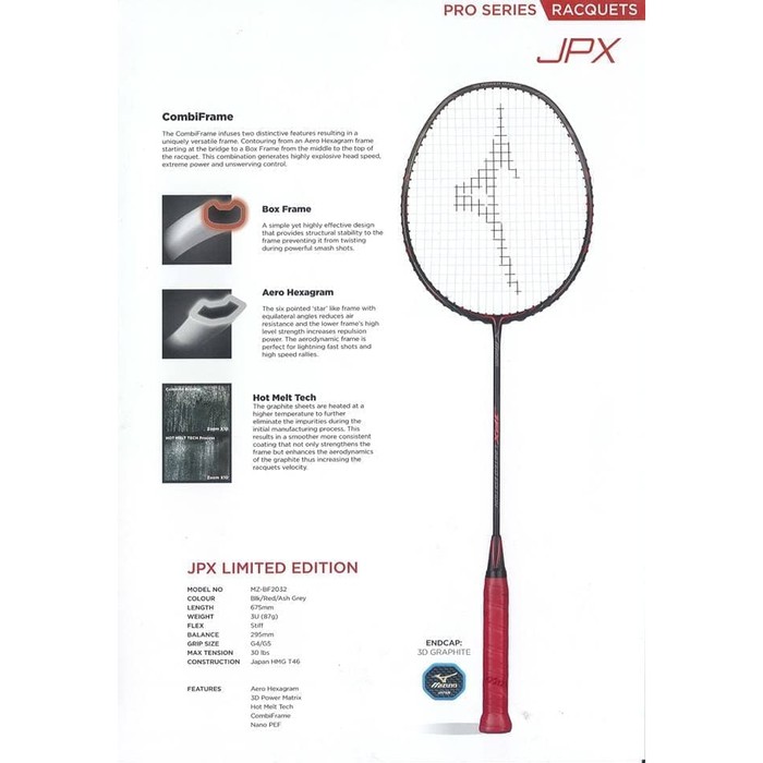 mizuno jpx limited edition badminton