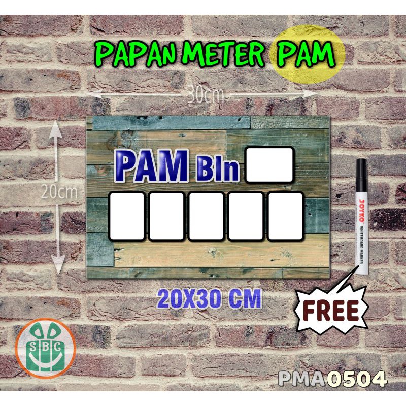 

Stokastik Papan Meter Listrik PLN PAM motif Unik - Wooden 04