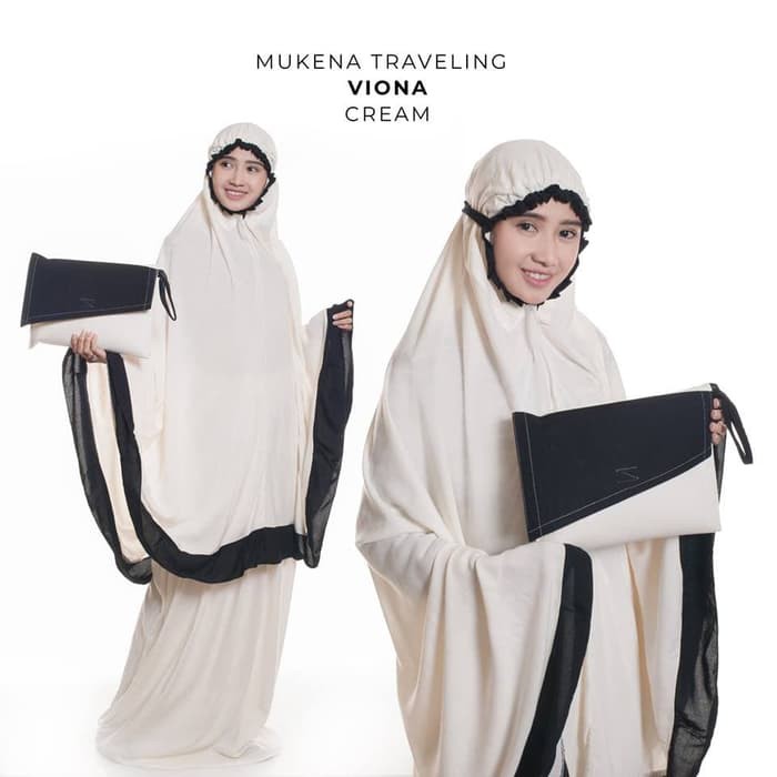 PROMO COD Bayar Ditempat - Mukena Dewasa Rayon Traveling Viona