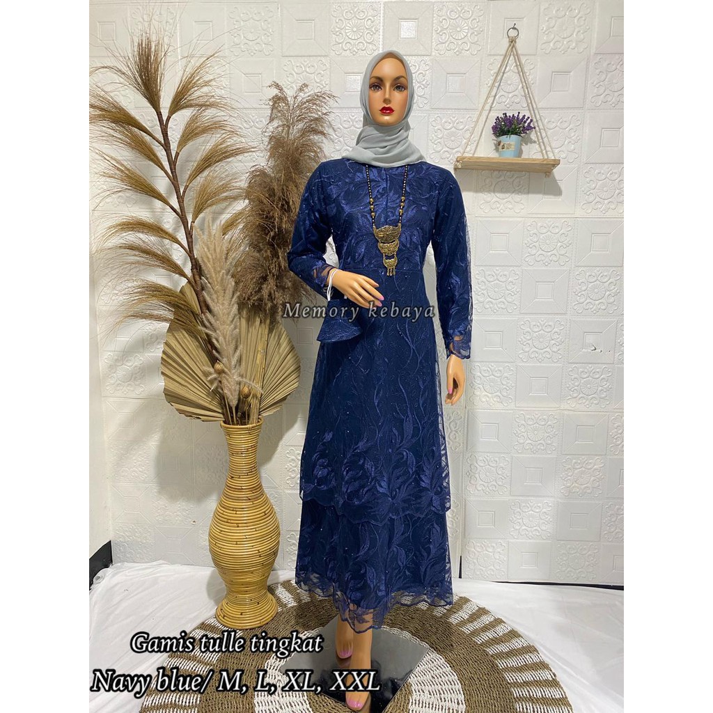 Gamis Tingkat Memori / Kebaya Modern / Gamis Brukat / Dress Kondangan / Gamis Busui / Kebaya Gamis