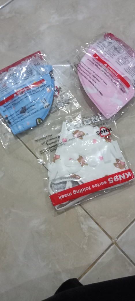 Masker Anak Kain Premium Isi 3 Pcs / Masker Duckbill Anak / Masker Kain Anak