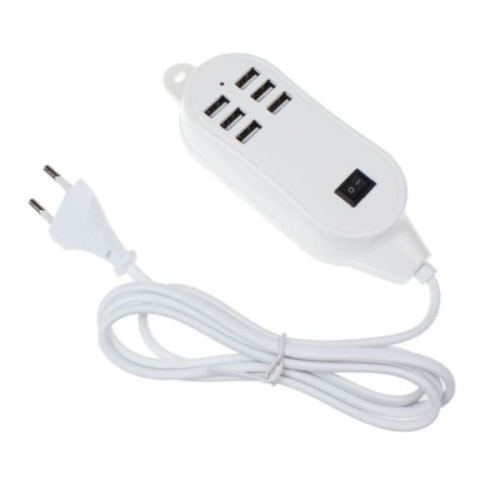 USB Colokan Listrik 6 USB Port CHARGER DESKTOP 6 PORT USB OUTPUT