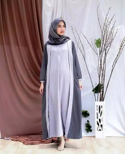 fashionshop119 Wirasha Maxi / Gamis / Baju Muslim / Gamis Kombinasi / Long Dress (fs)