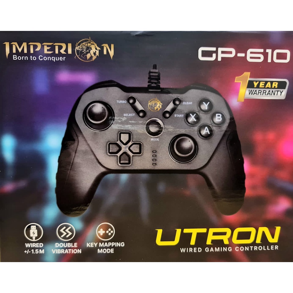 Gamepad Imperion GP-610 UTRON kabel Gaming Controller joystick