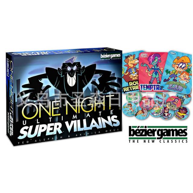 Board Game One Night Series Super Villian Mainan Kartu Card Game Super Villian Murah Bezier Games