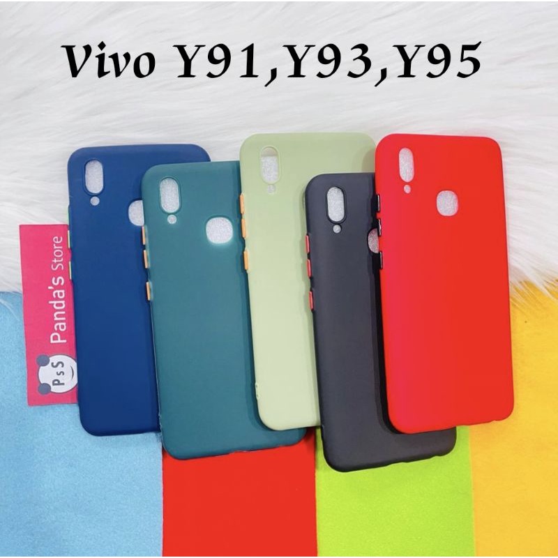 Case Vivo Y91, Y93, Y95 Babycase + Pelindung Kamera, Makaron Full Color (PsS)