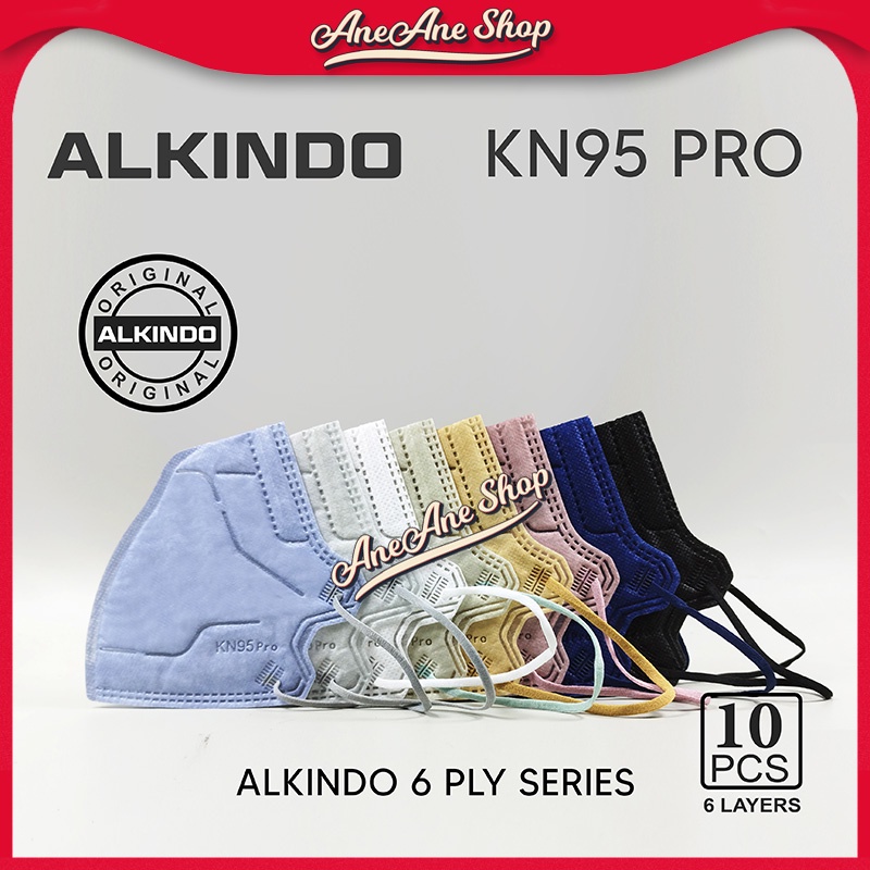 Masker Alkindo KN95 Pro 6 ply Single Pack isi 10 6ply Masker Sekali Pakai