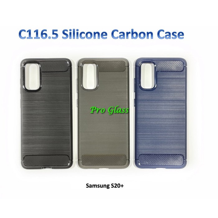 C116.5 Samsung S20 / S20 PLUS / S20 ULTRA Premium Carbon Silicone Case