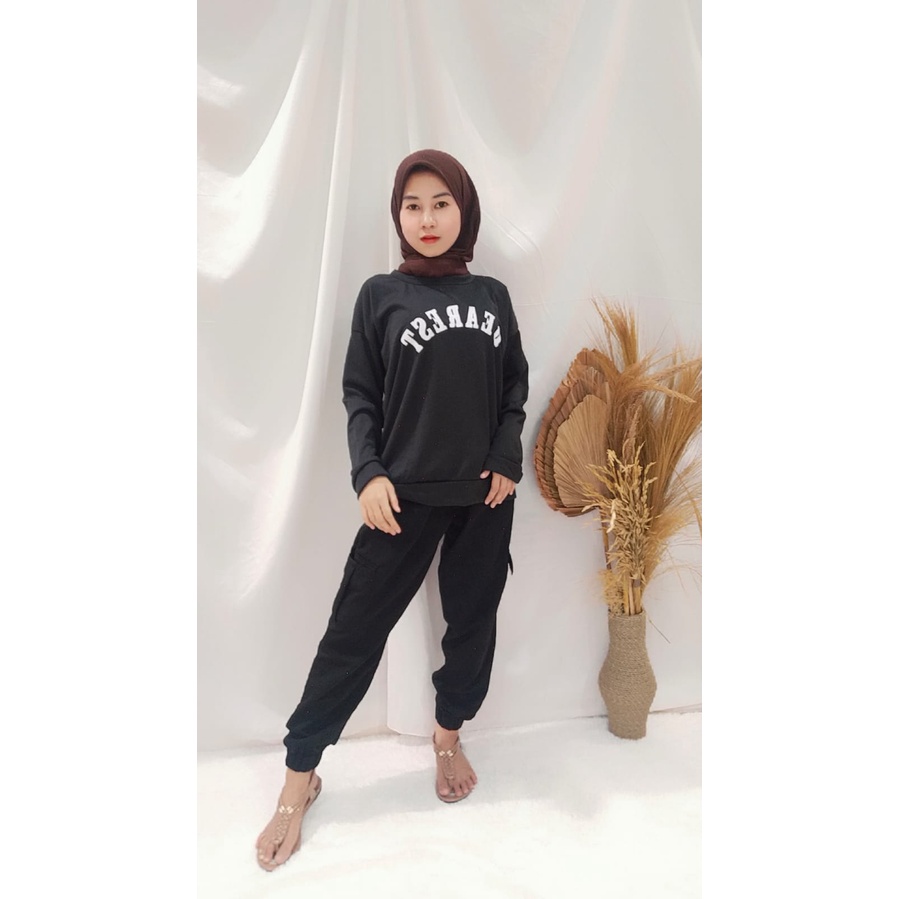 FC - DEAREST OVERSIZE SWEATER - SWEATER OBLONG CREWNECK WANITA