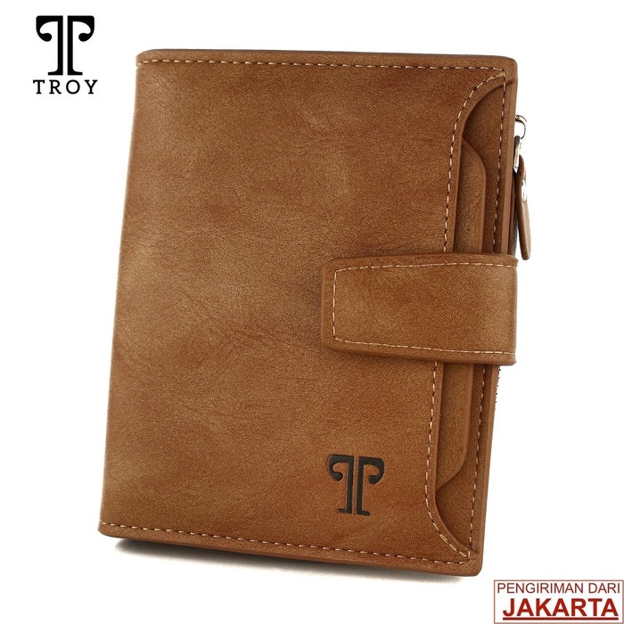 [tas] Tokokoe Dompet Pria Model Berdiri Original Kulit Troy Hd Series d77w14w