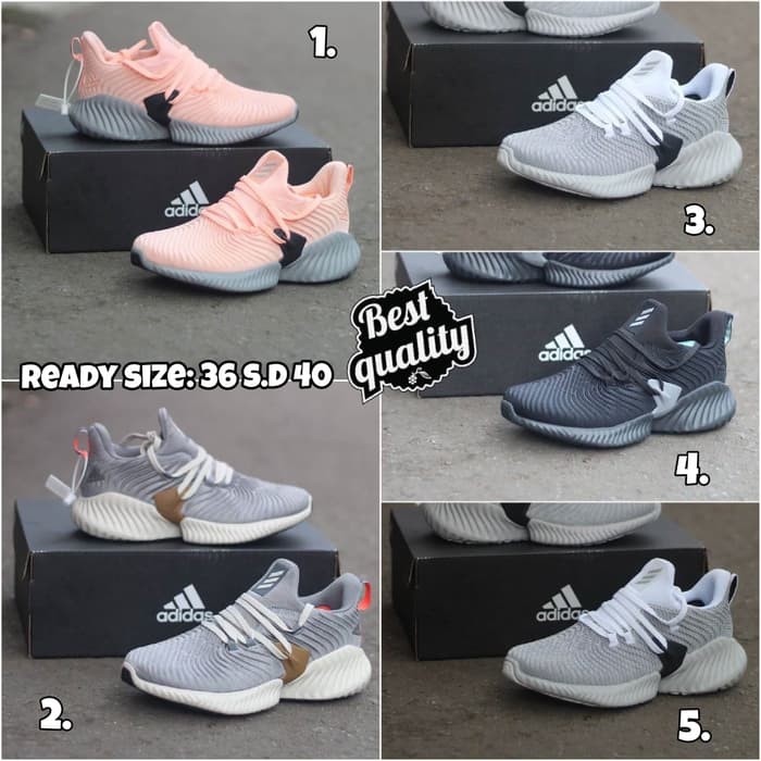 Promo ADIDAS ALPHABOUNCE INSTINCT PREMIUM ORIGINAL IMPORT  sepatu adidas   Peach  36 Diskon