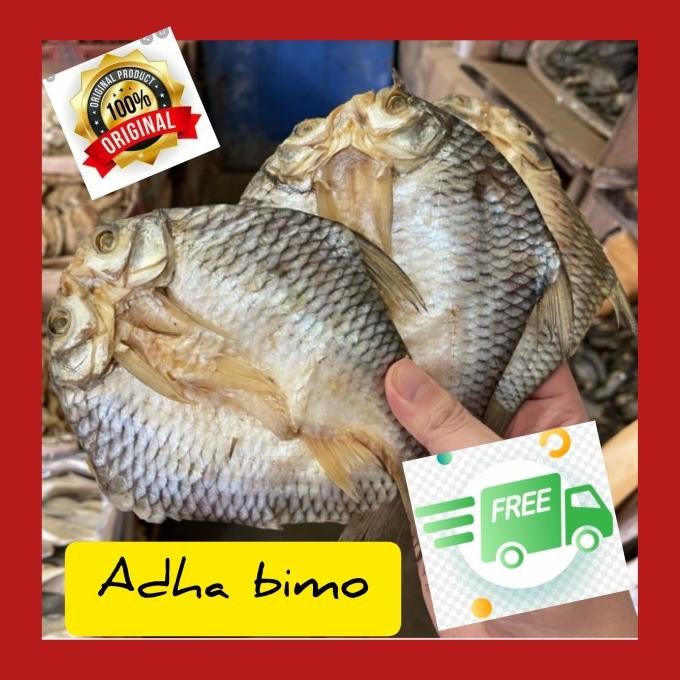 

Diskon ikan asin tawes kering super/ full daging/kering/250 gr Diskon