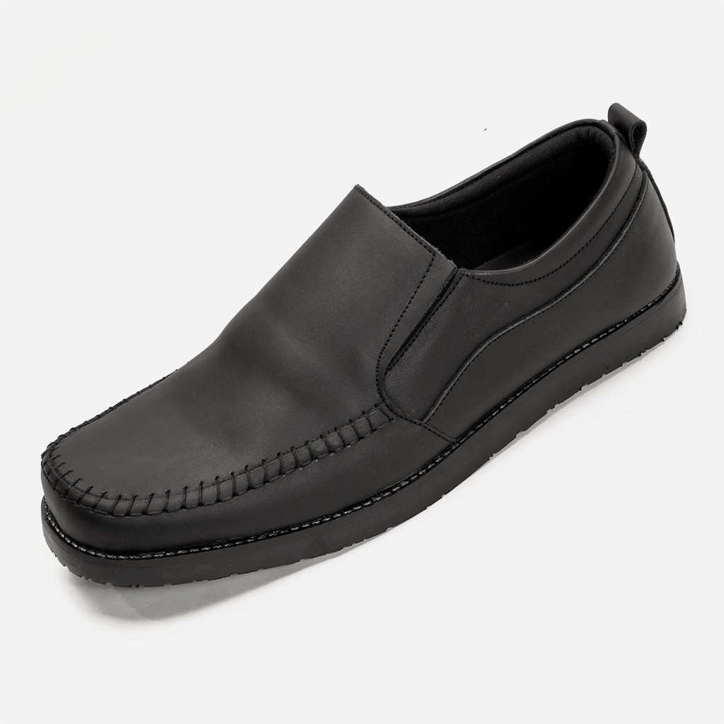 Sepatu Slip On Pria Big Size Casual Semi Formal Kulit Asli 5020
