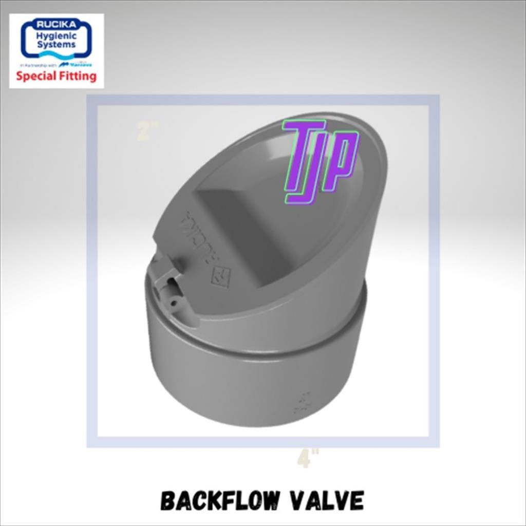 BACKFLOW VALVE PVC RUCIKA 6&quot;