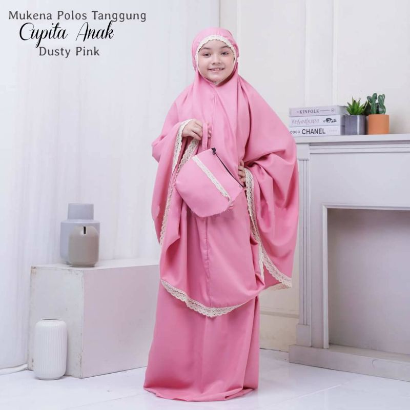 Mukena Anak polos Tanggung Cupita