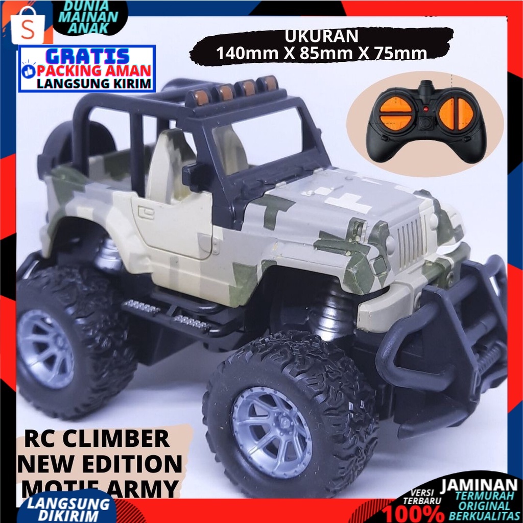 Mobil Remot Control Jeep Rock Crawler RC Offroad TRUCK Climbing Extreme Drift Terbaru / Mainan Anak