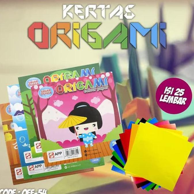 

New Product Kertas Origami Kertas Warna 25 Lembar Sidu (Off-54)
