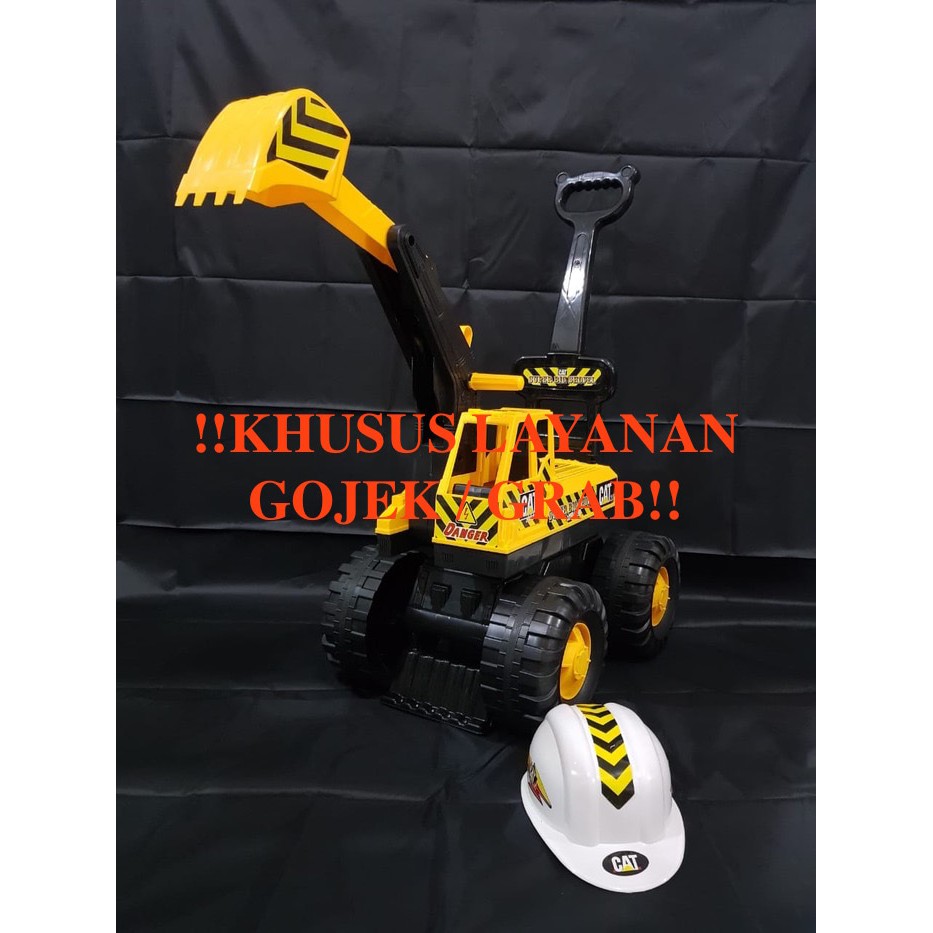 Mobil Mainan Anak Mesin Pengeruk Cangkul Traktor Truk Sepeda Besar