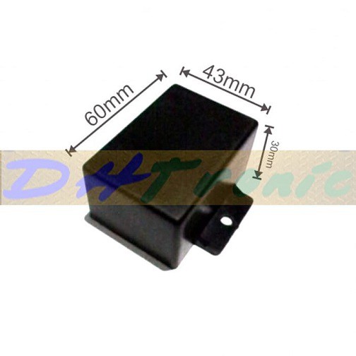 Box Hitam Kotak Plastik Kecil 1 Kuping / Box Elektronik Driver