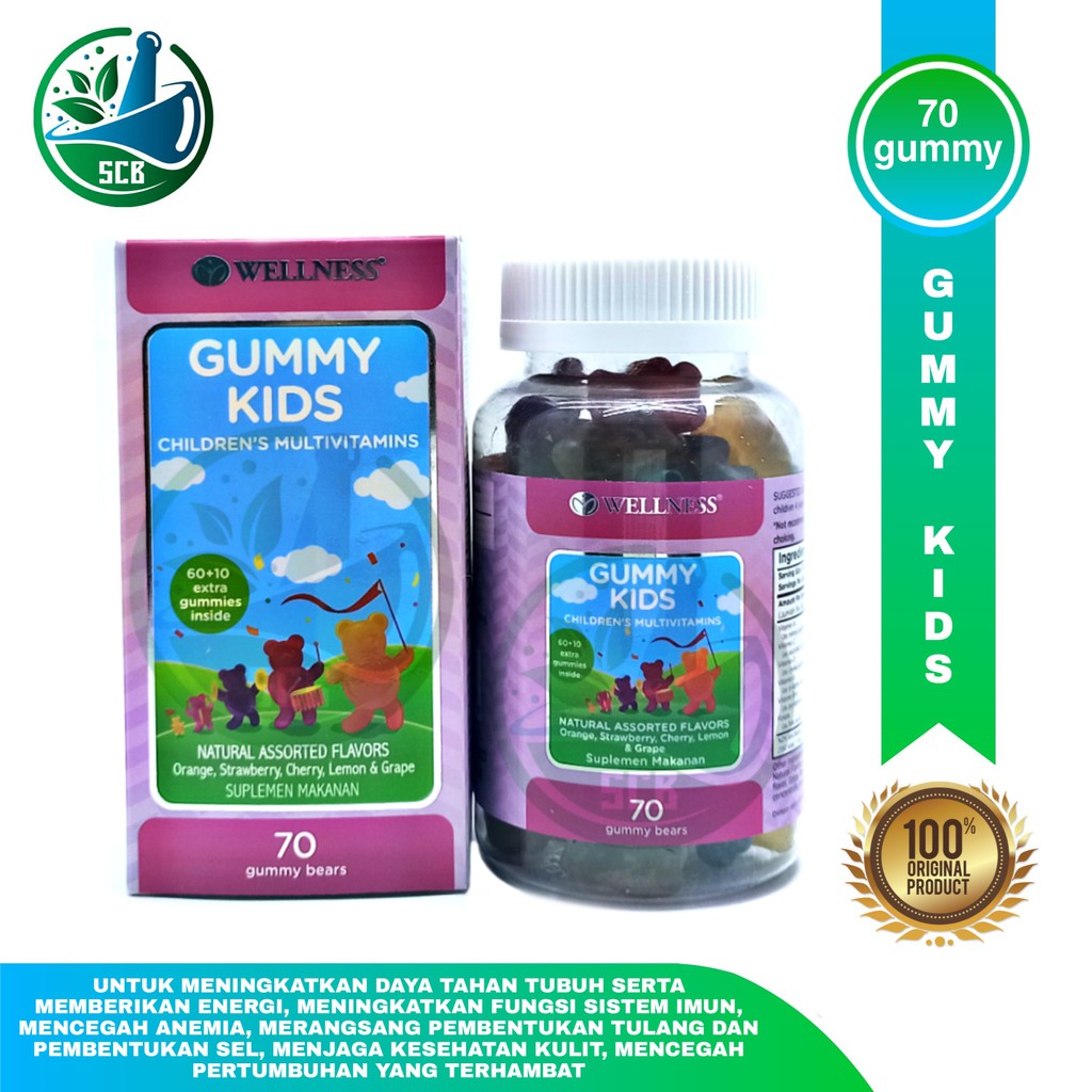 Wellness Gummy Kids - Isi 70 Gummy