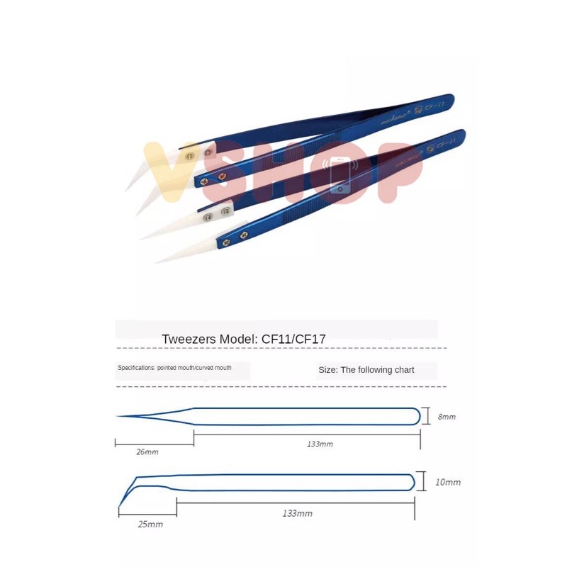 PINSET KERAMIK - MECHANIC CF SERIES CERAMICS TWEEZER