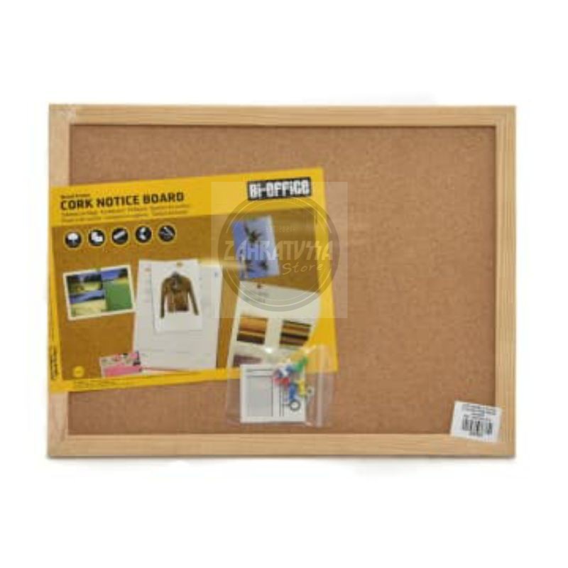 

Bi-Silque Cork Board Papan Buletin 40x30 Cm