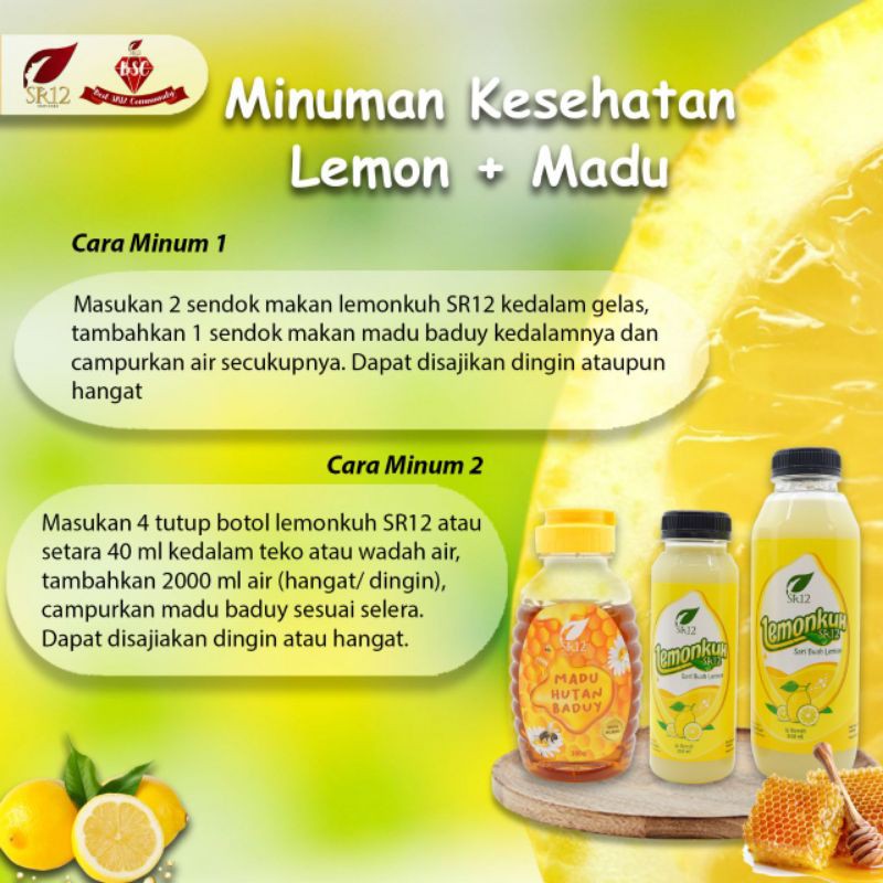 

Minuman kesehatan lemon+madu