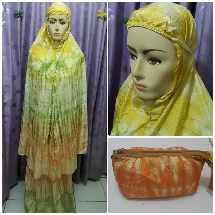 PROMO       Mukena Parasit Jumbo Motif Jumputan