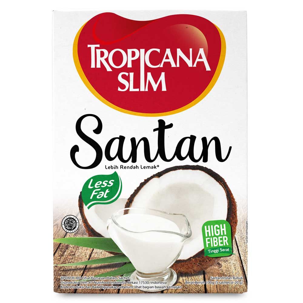 

Tropicana Slim Santan Rendah Lemak Ktk 5x20g