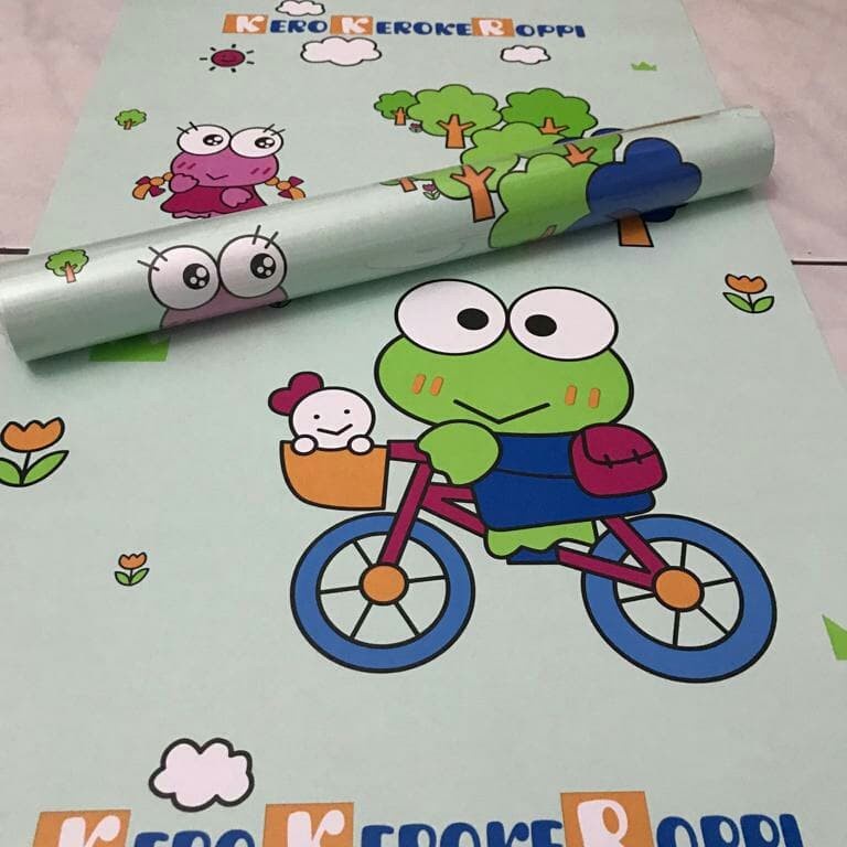 ⭐️ Jendela Kosmetik ⭐️Wallpaper Stiker Dinding Motif Dan Karakter Premium Matte Quality Size 45cm X 10M Hello Kitty Salur GH 033