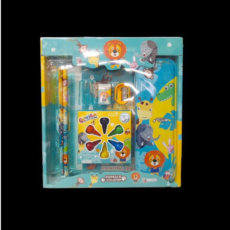 Paket alat tulis set atau souvenir anak / pensil set box