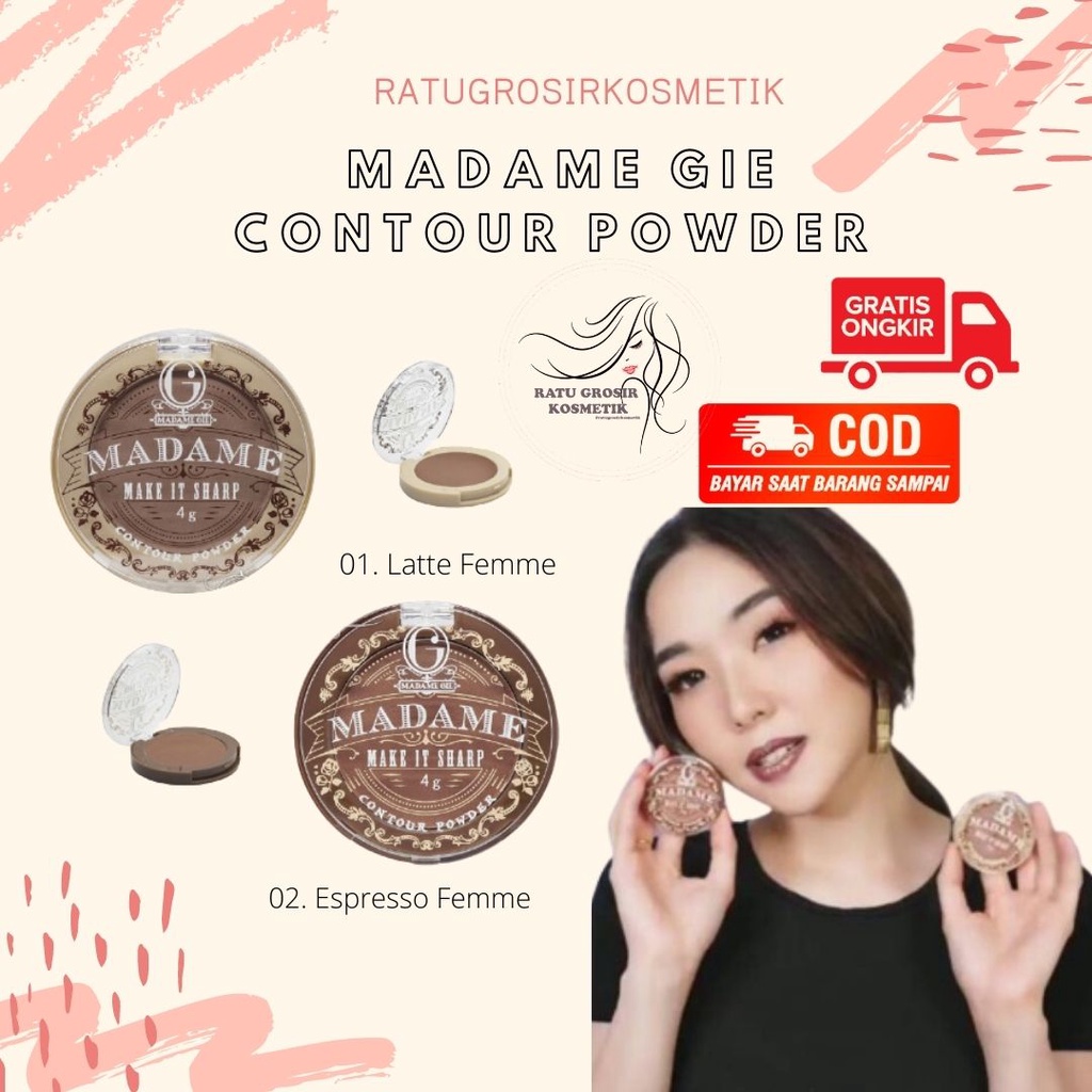 MADAME GIE kosmetik muka CONTOUR WAJAH shading hidung CONTOUR WAJAH A123