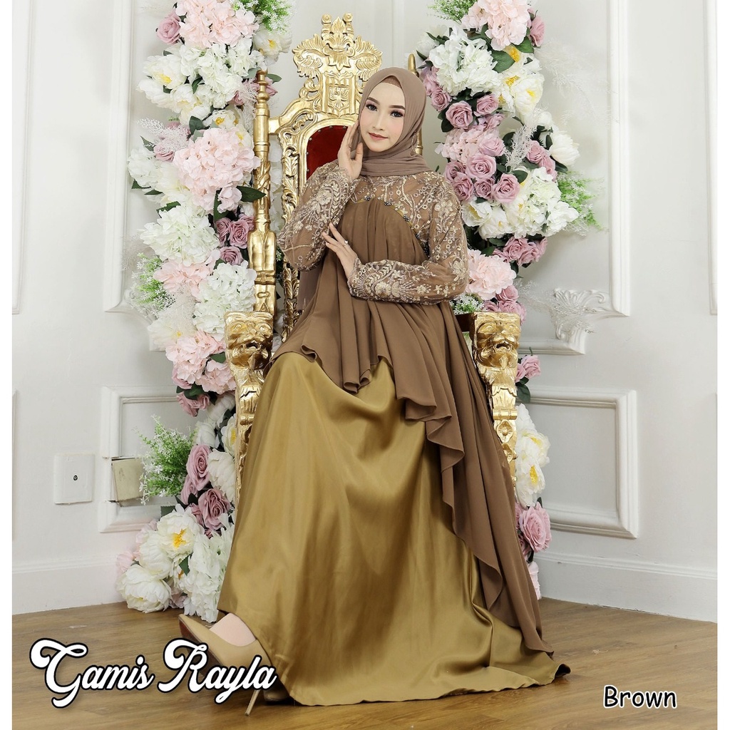 DRESS PESTA KONDANGAN 1 GAMIS BISA 8 GAYA RAYLA