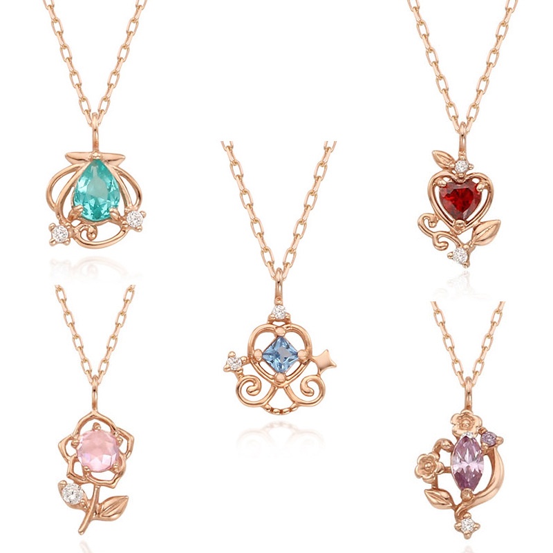 COD❤️Disney Princess Kalung Wanita Fashion Korea Necklace Niche Desain Temperamen Perhiasan Sederhana-A.one